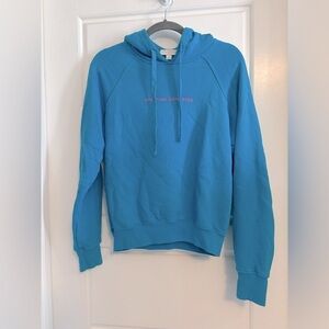 Spiritual Gangster Hoodie Sweatshirt Vibrant Blue and Hot Pink Cozy Size…​